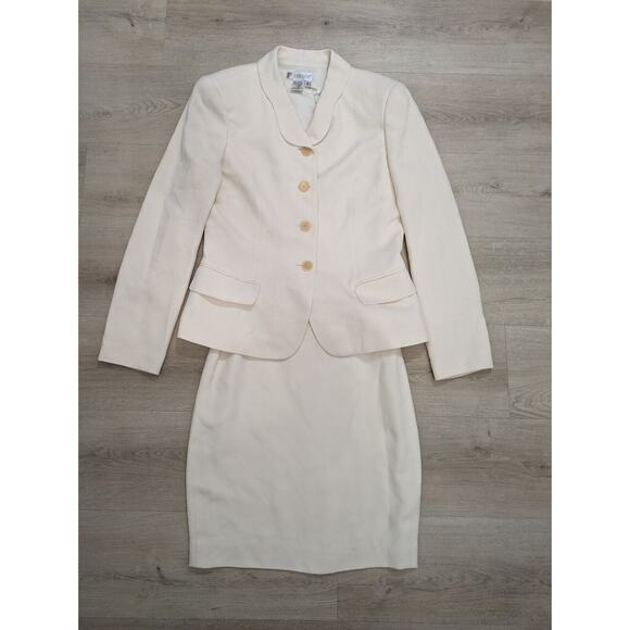 EPISODE‎ Cream 2 Piece Skirt Suit Jacket w/TAG - Picture 1 of 13
